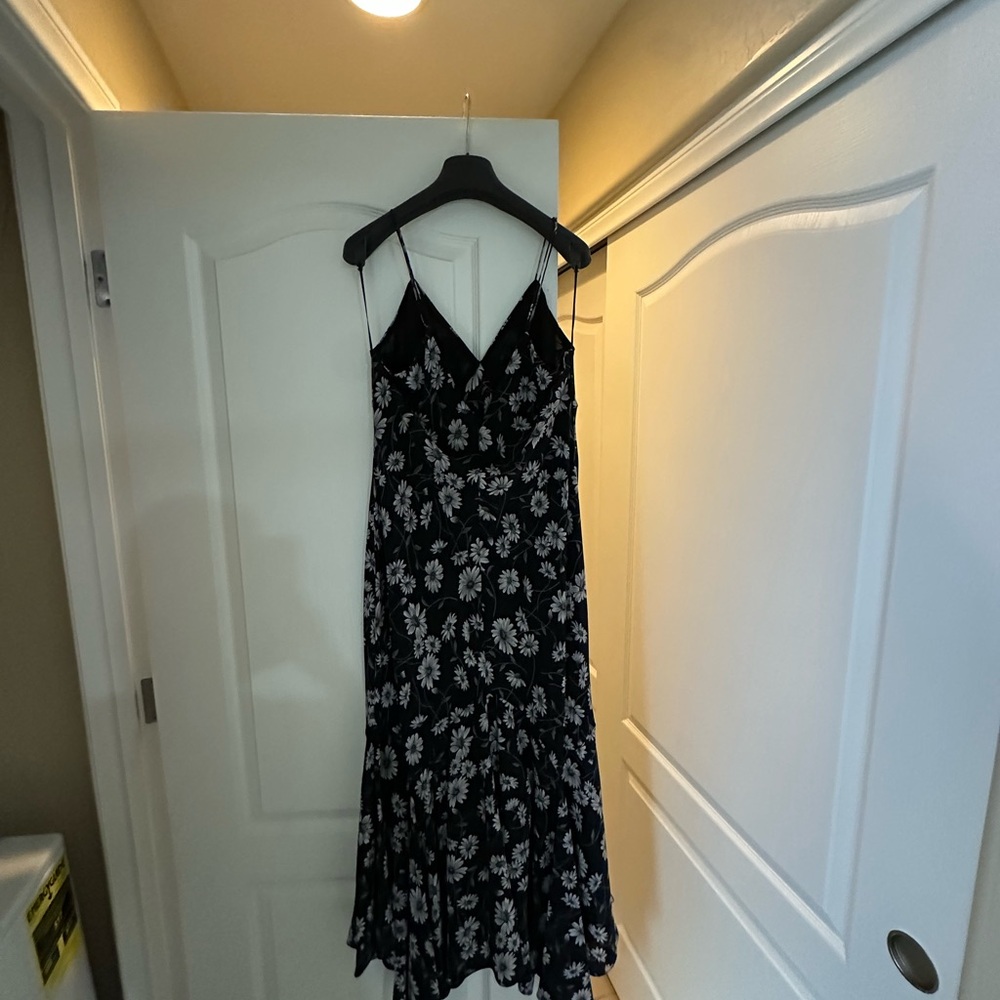 Michael Kors Collection Daisy Silk Crepe De Chine Handkerchief Slip Dress - Picture 5 of 10